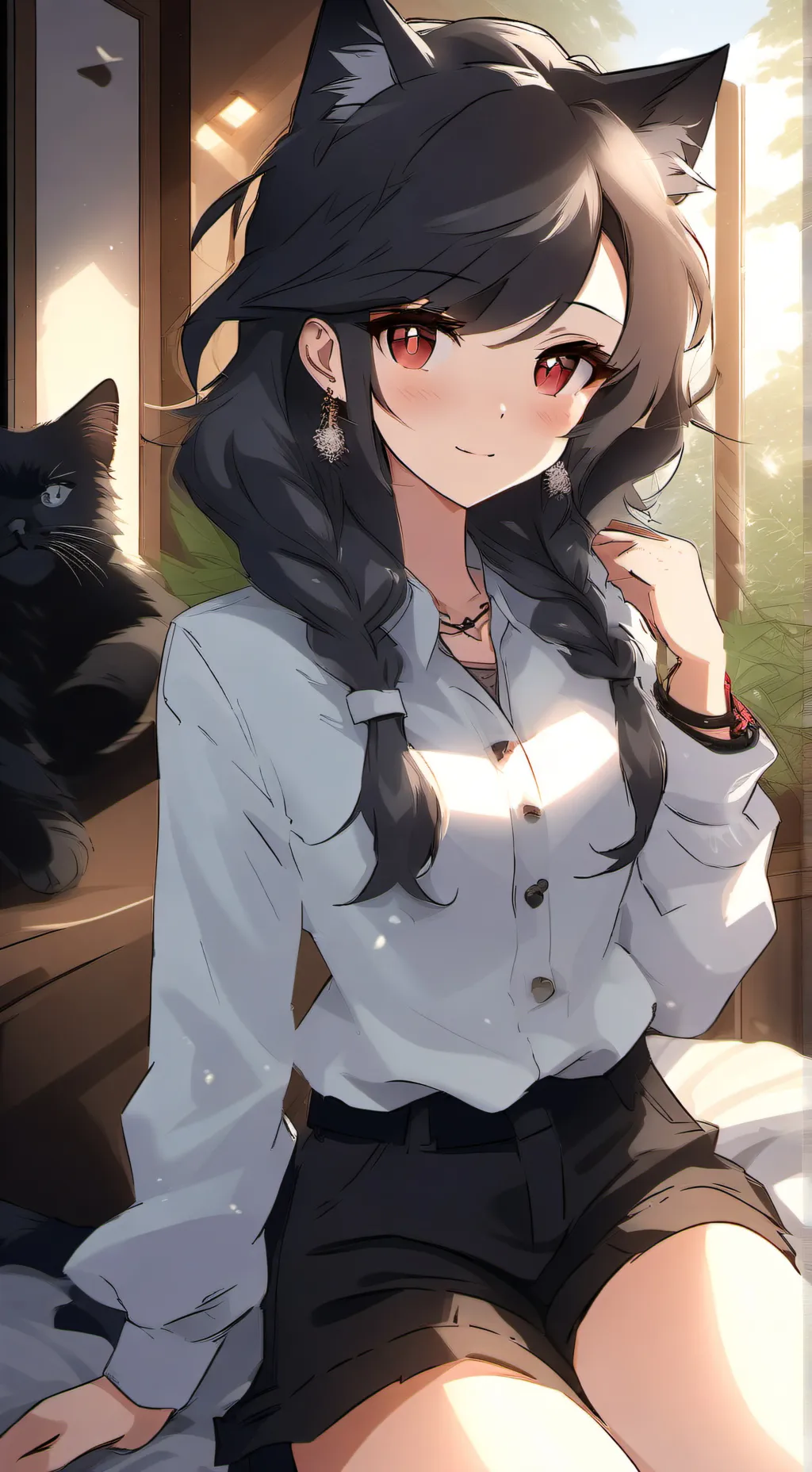 ai character: Кися background