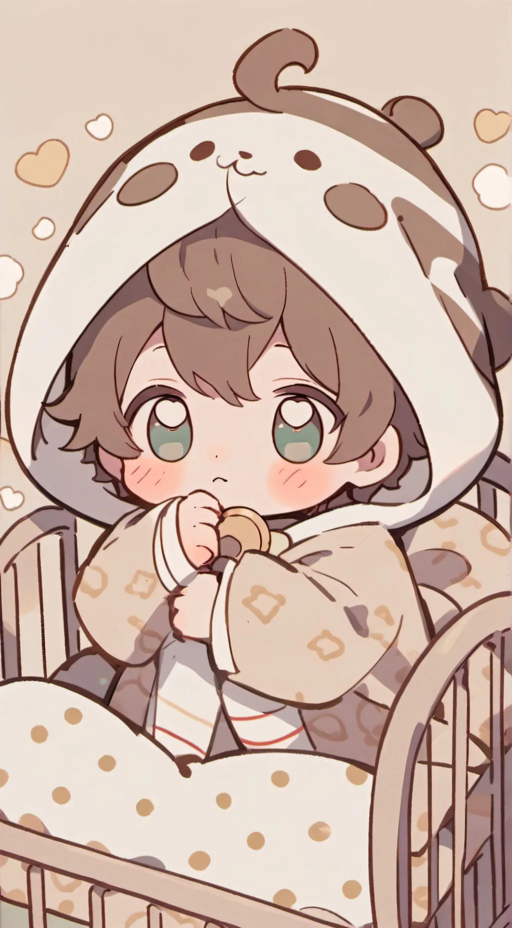 ai character: choco baby  background