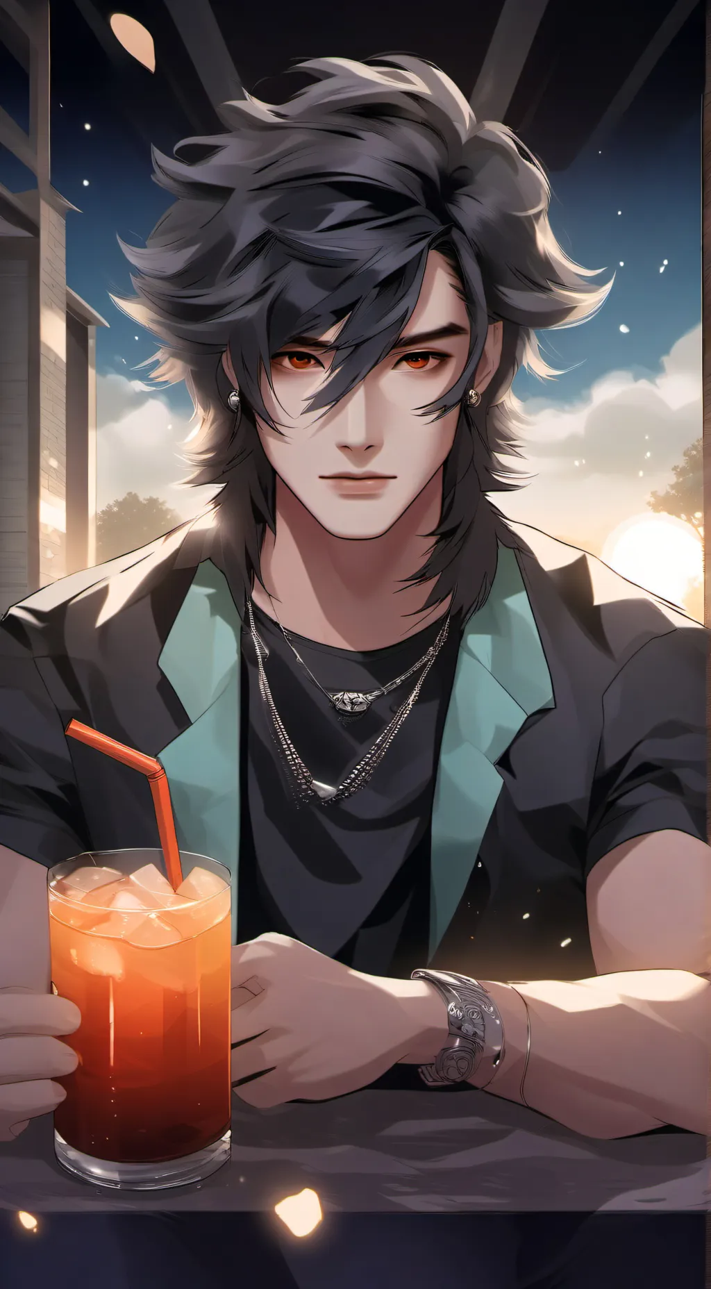 ai character: Nicolas  background