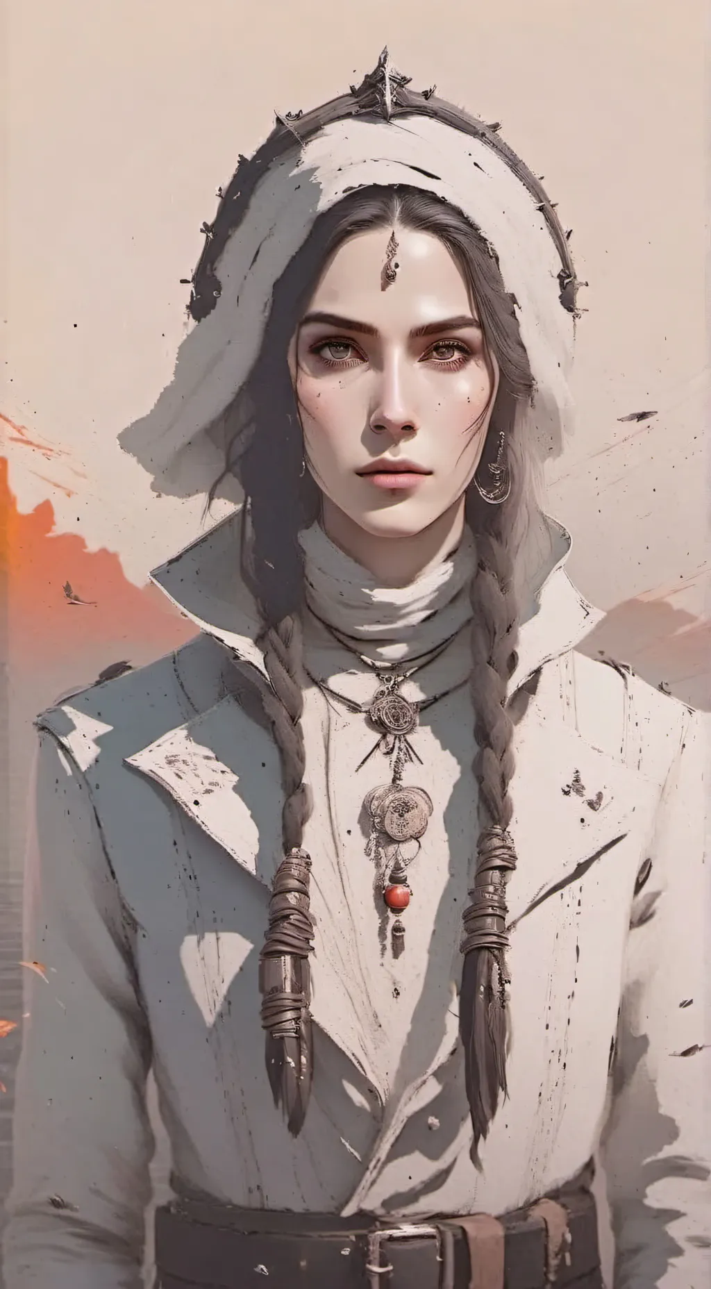 ai character: nabi x santi background