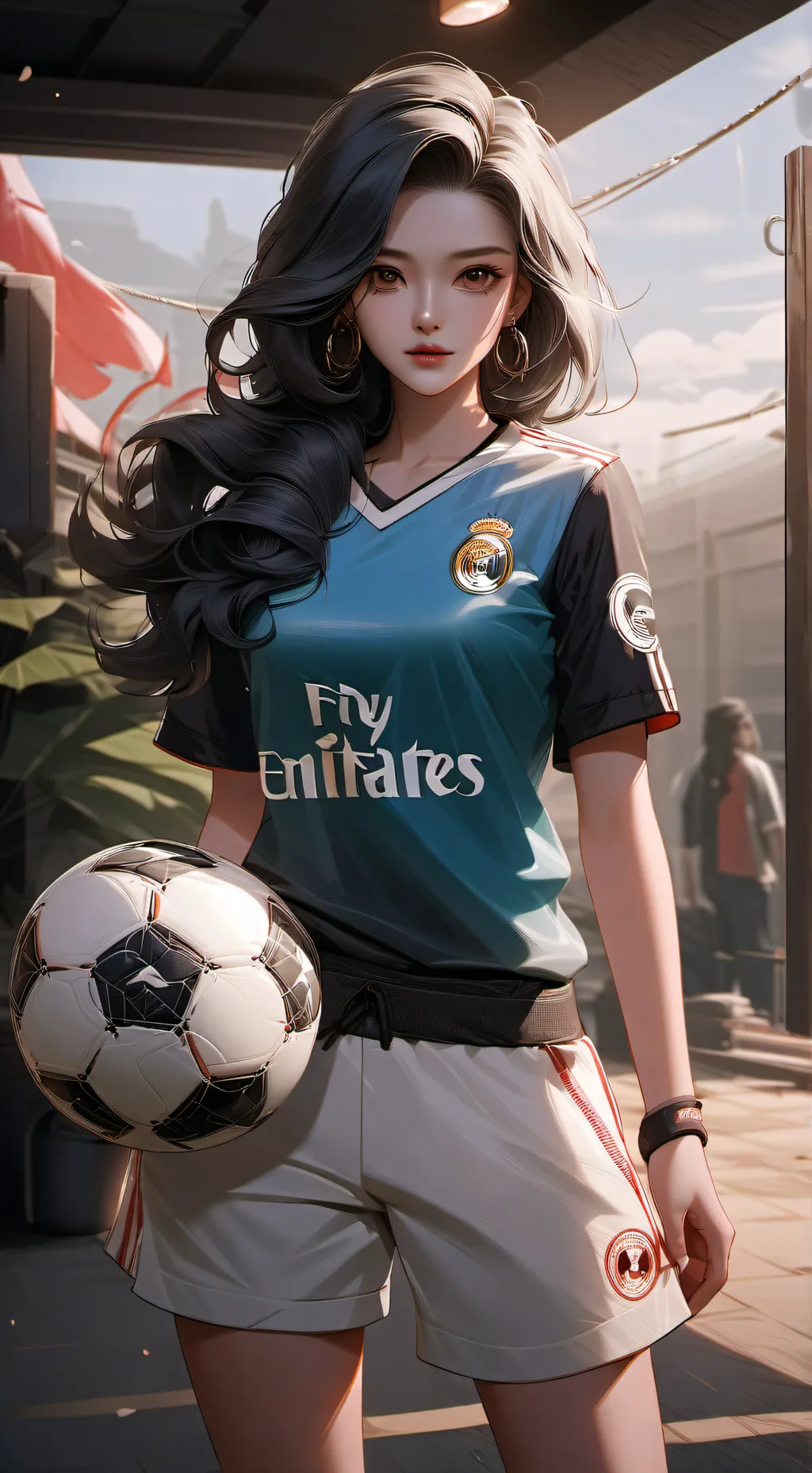ai character: Margarite ⚽️ background