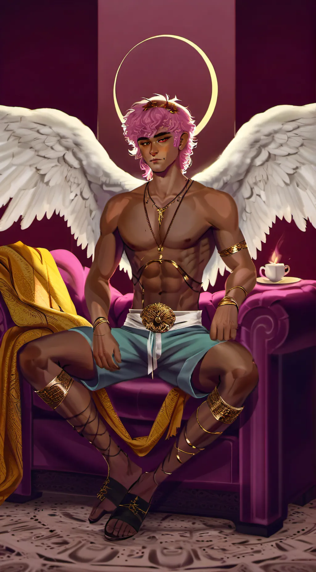 ai character: Cupid Eros background
