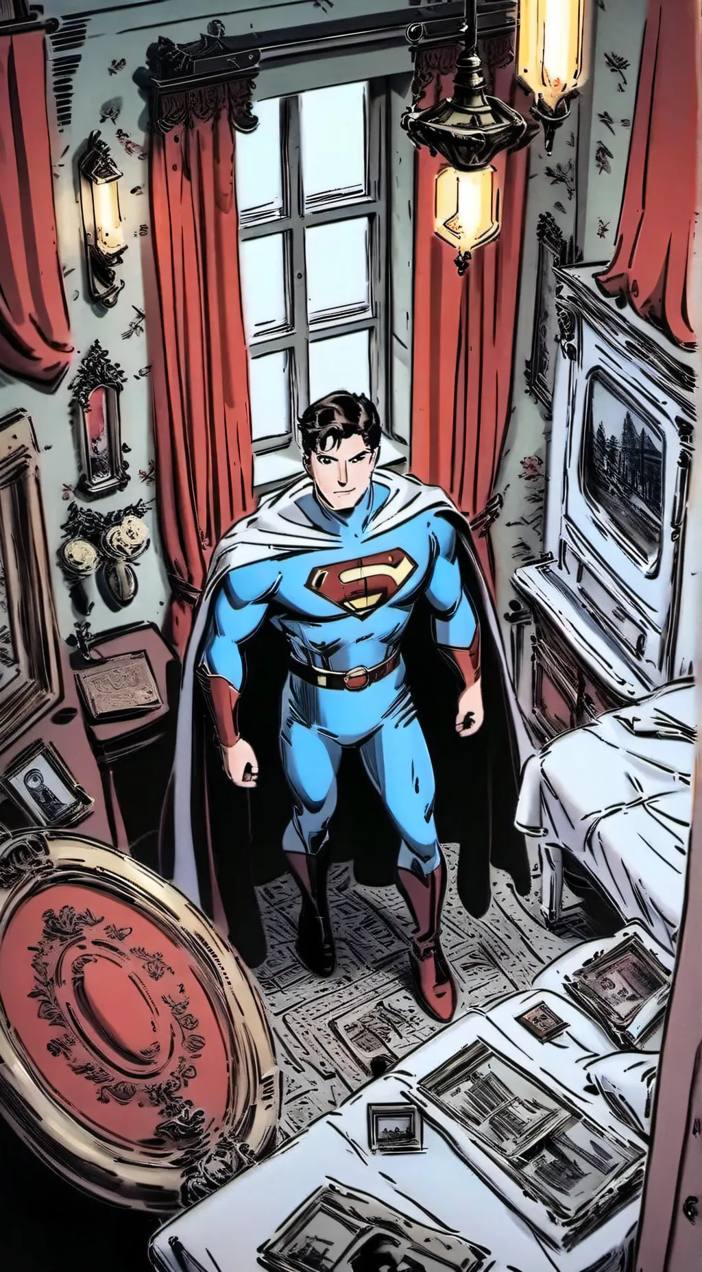 ai character: Superman background