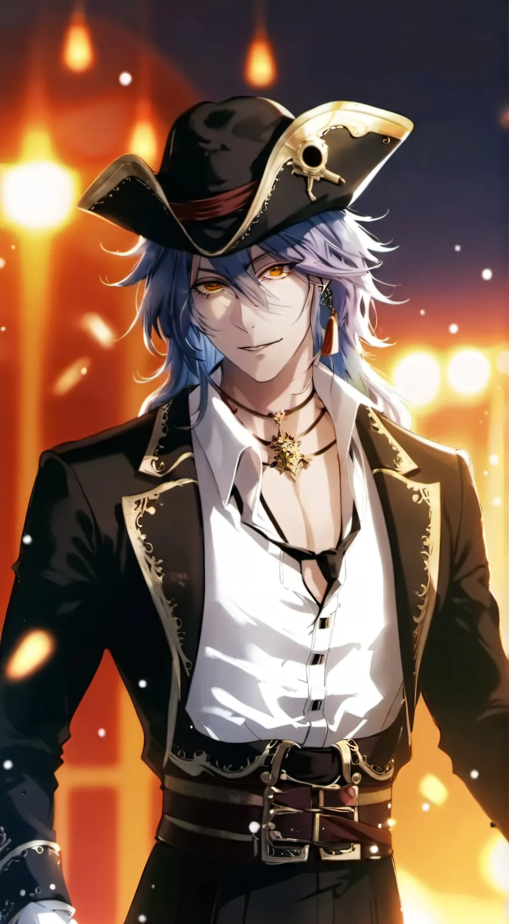 ai character: Pirate X mermaid  background