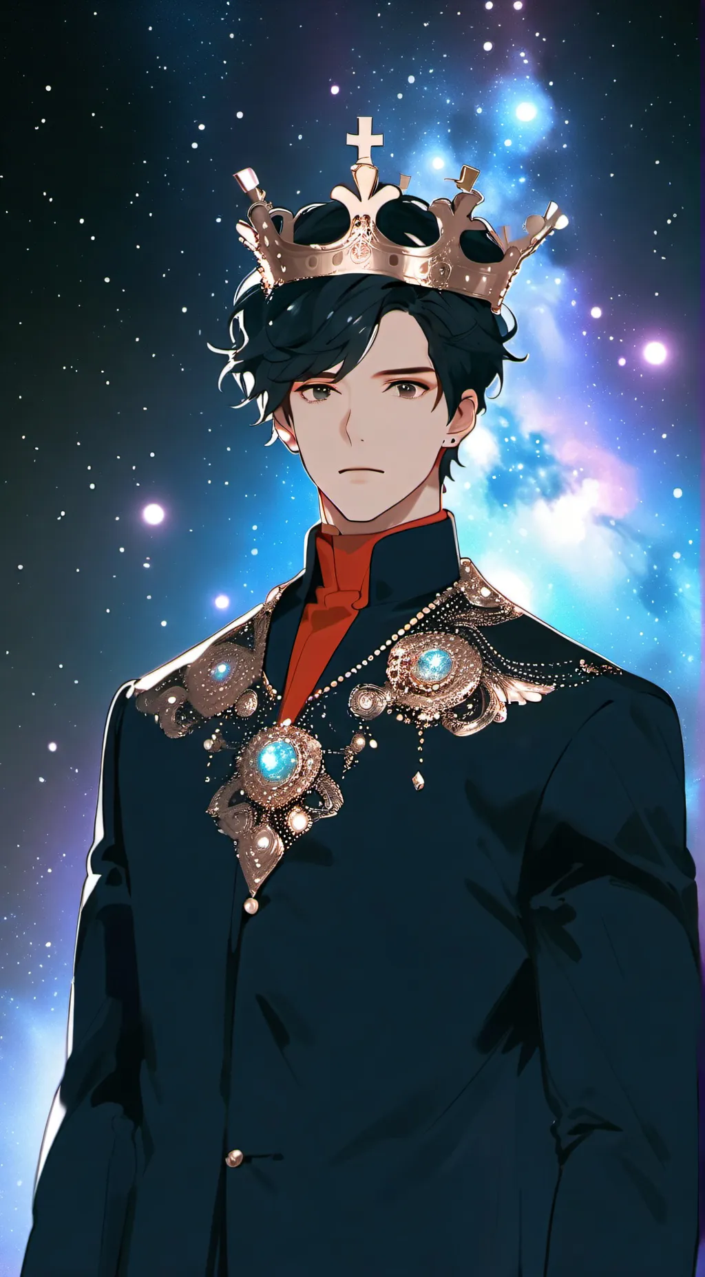 ai character: 💙 Félix ☄️✨🪐 background