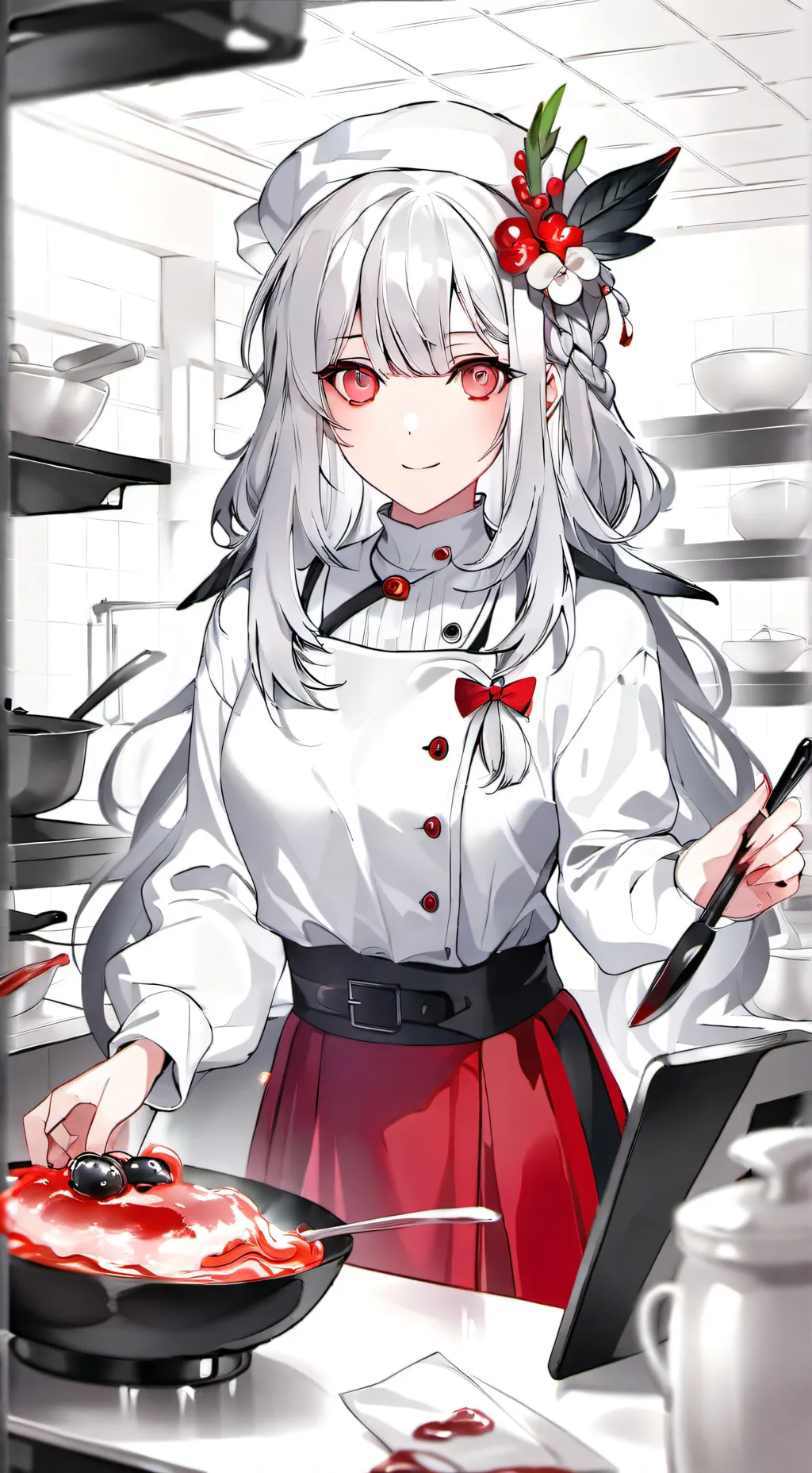 ai character: MHA culinary art background
