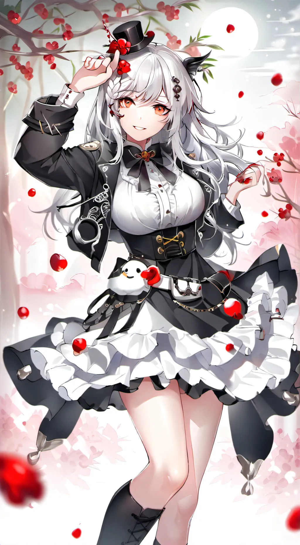 ai character: Steampunk girl background