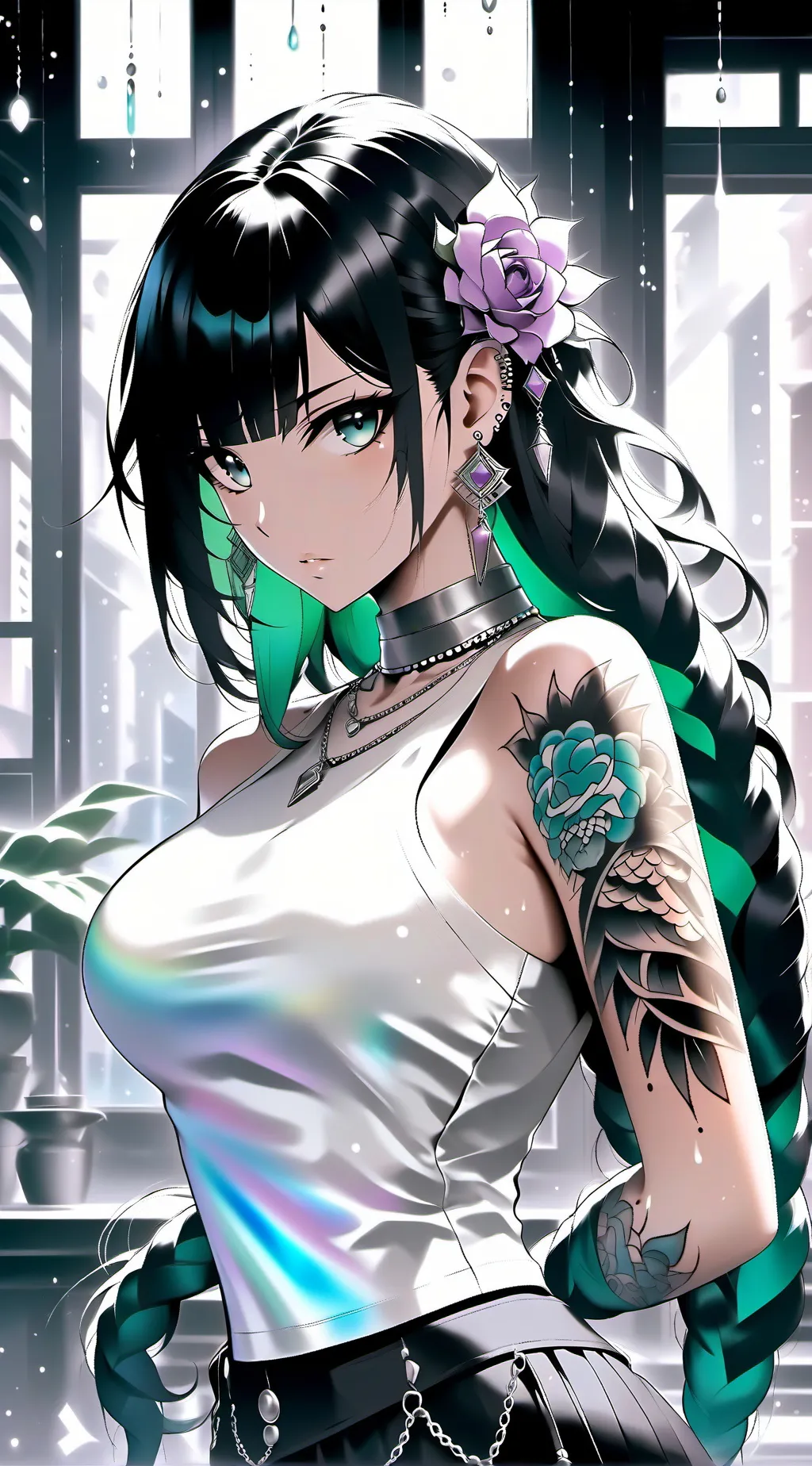 ai character: Raven Vega  background