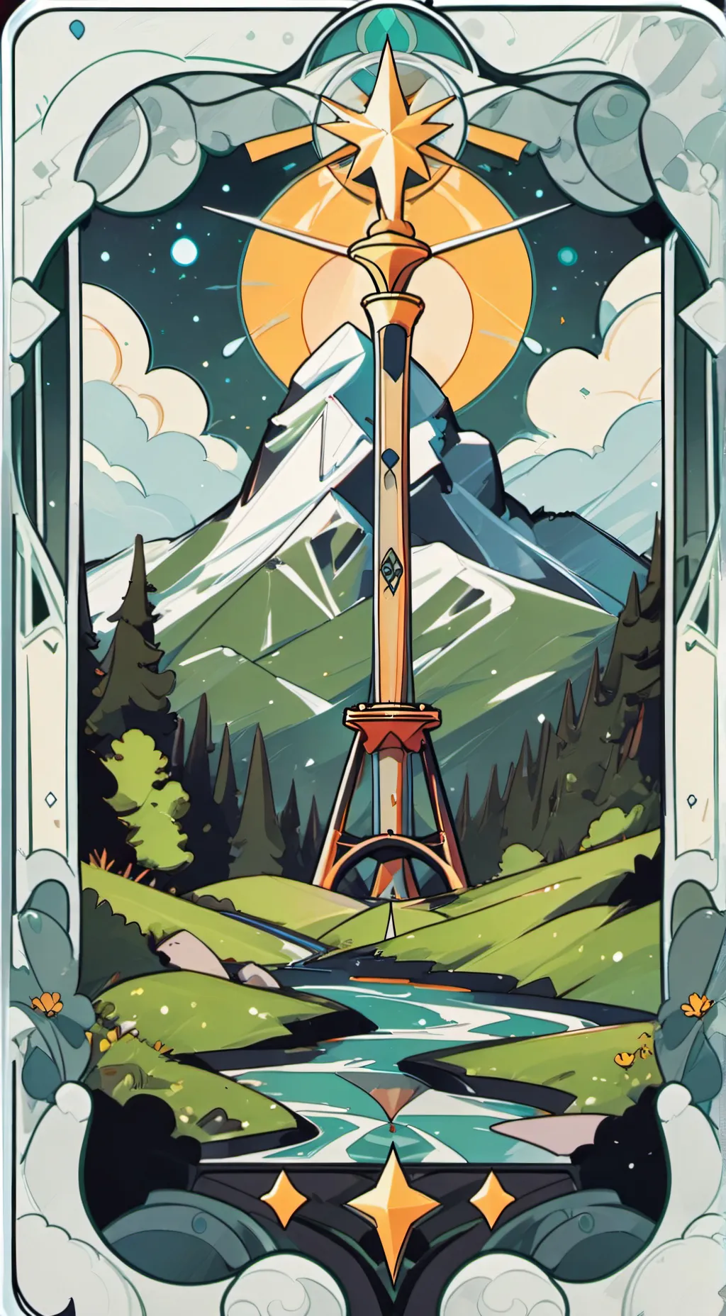 ai character: Oc road trip background