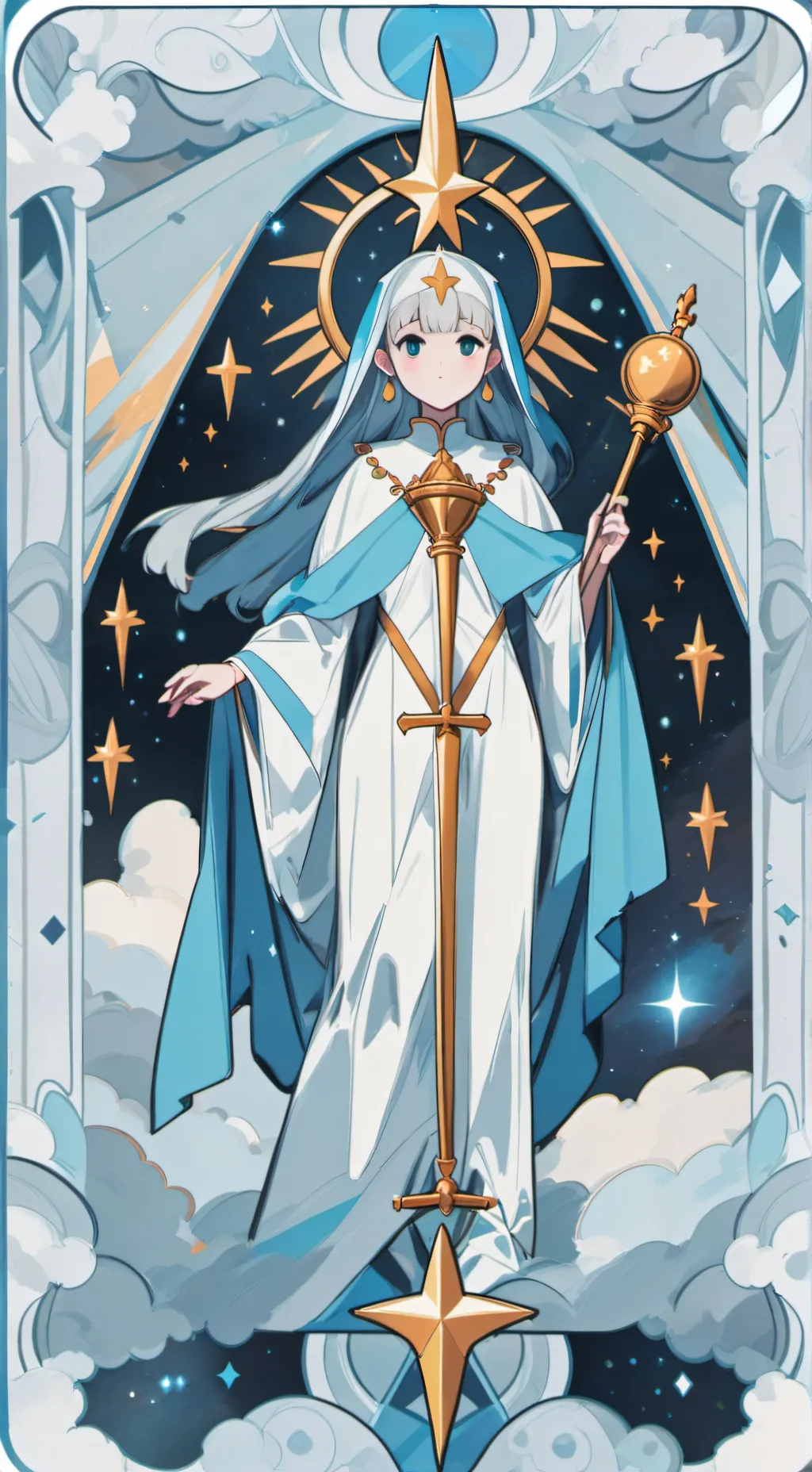 ai character: miss circle y auto background