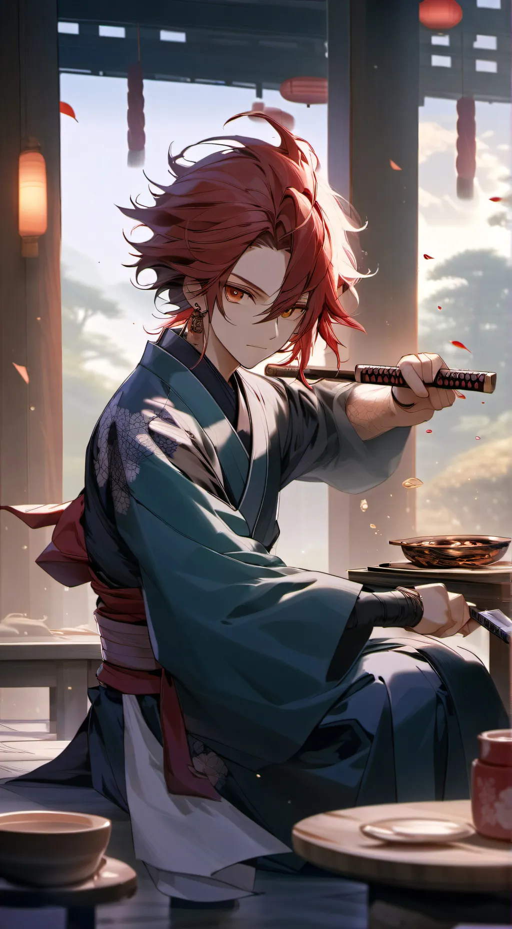 ai character: Tanijiro background