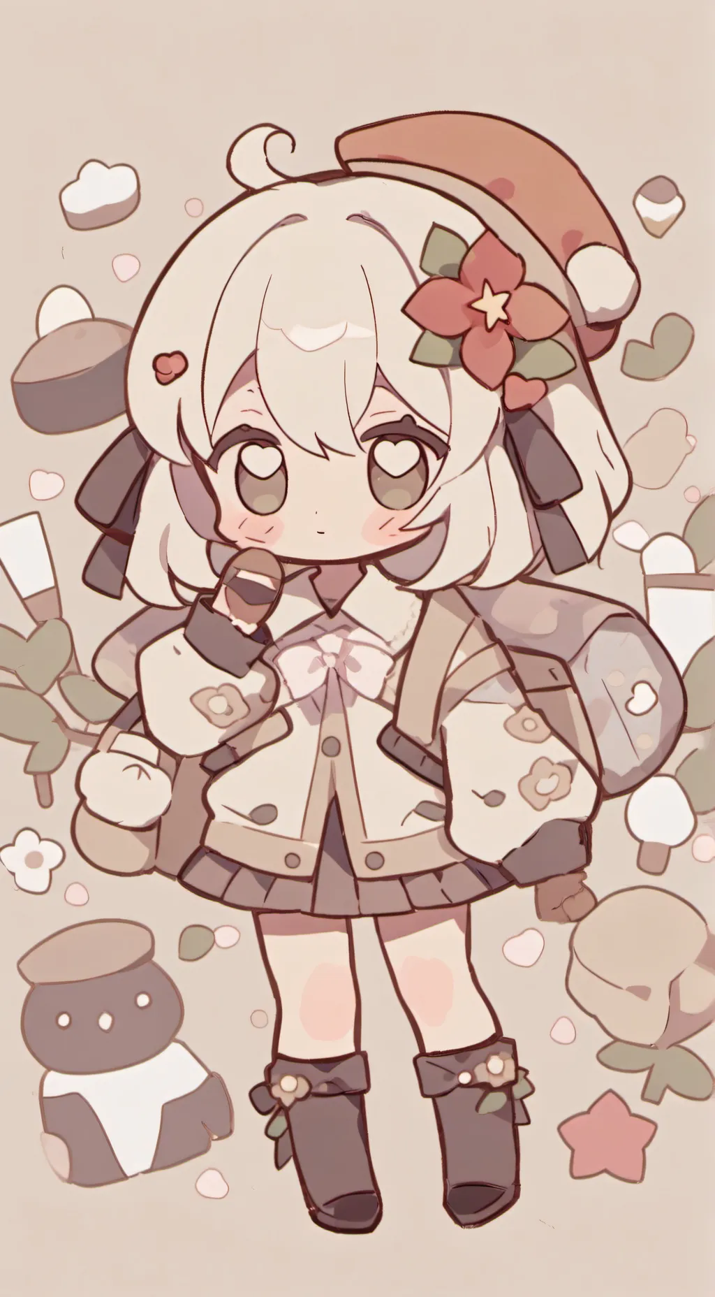 ai character: bebé en tu regalo background