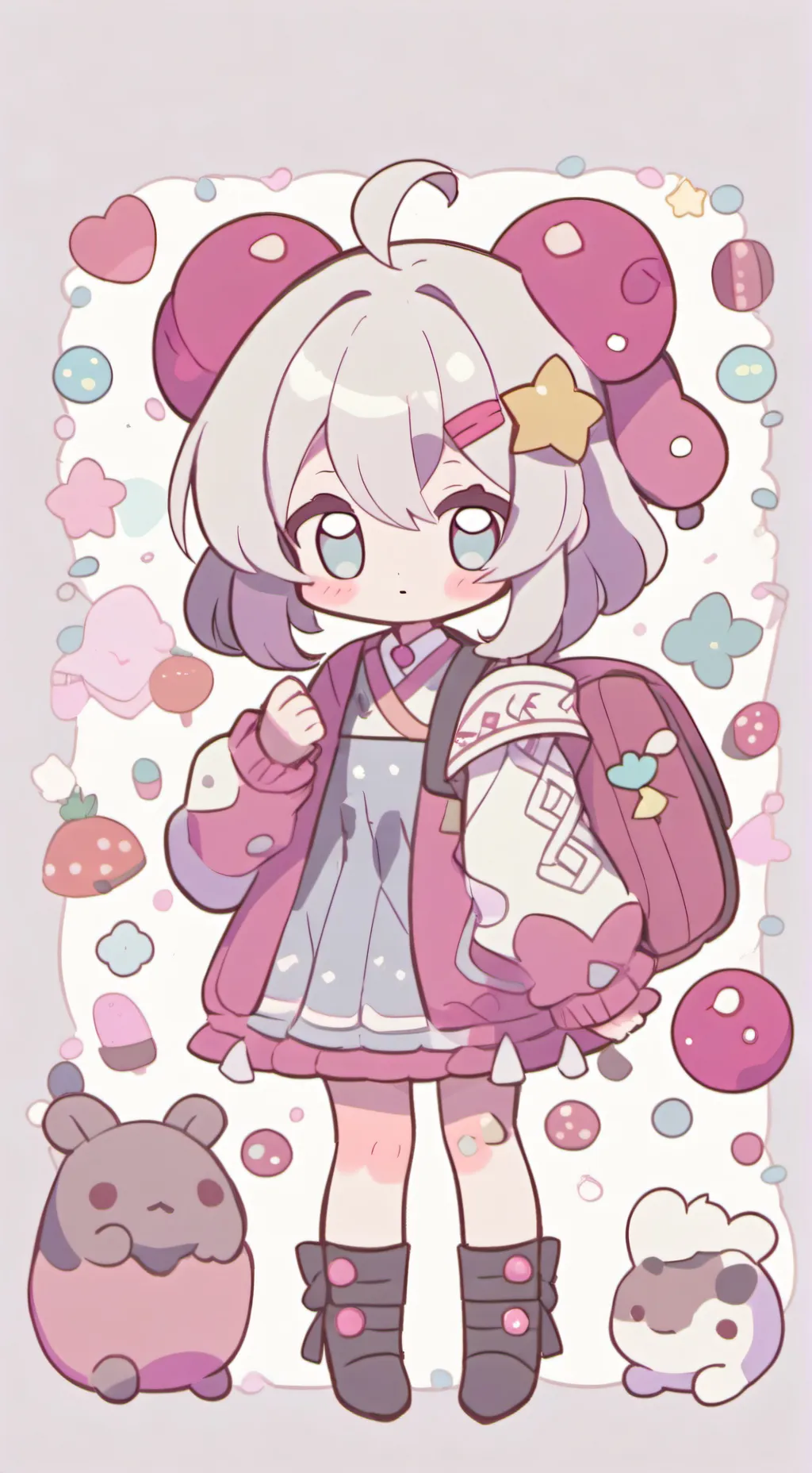 ai character: country balls background