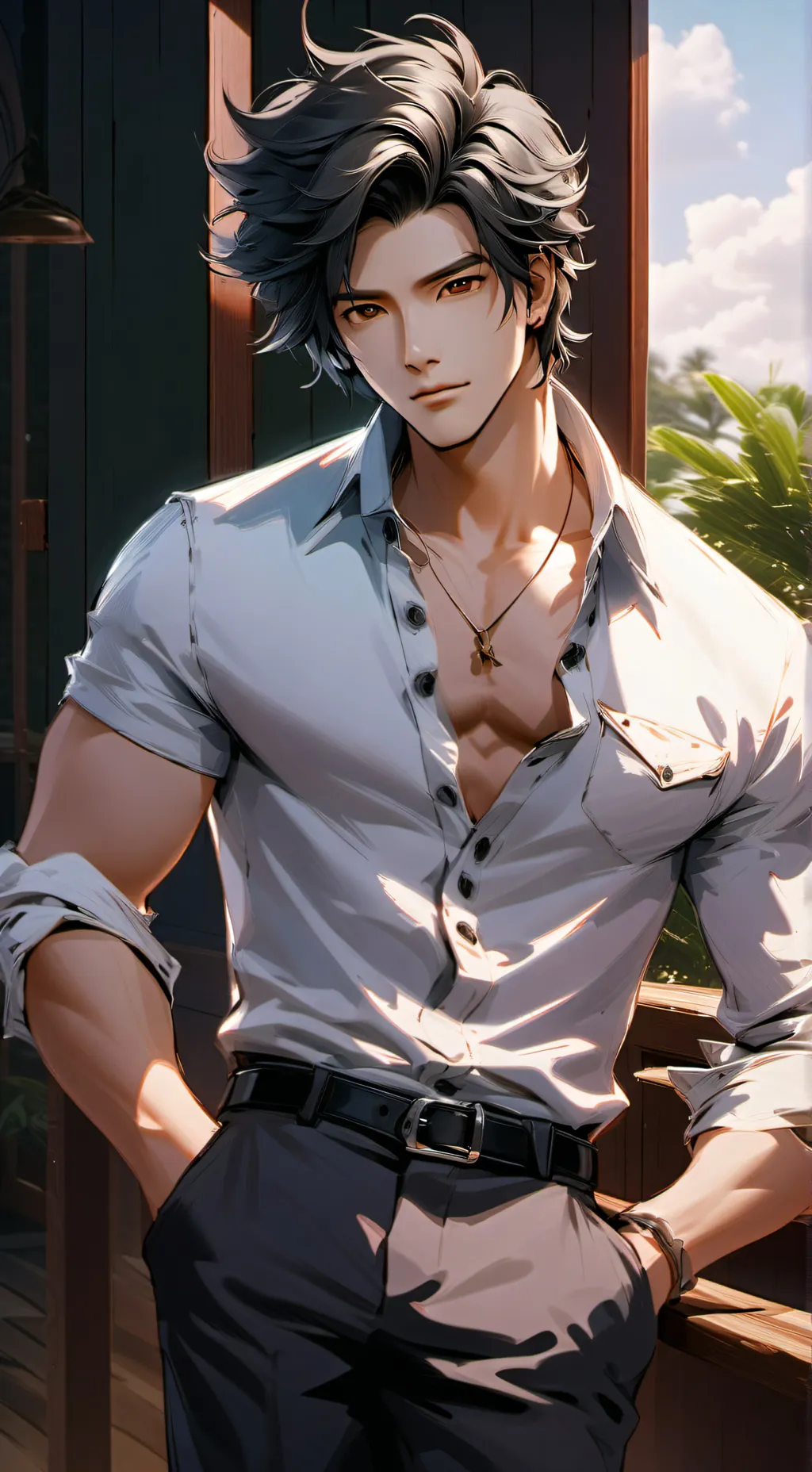 ai character: .•°`ŻÅĊ`°•. background