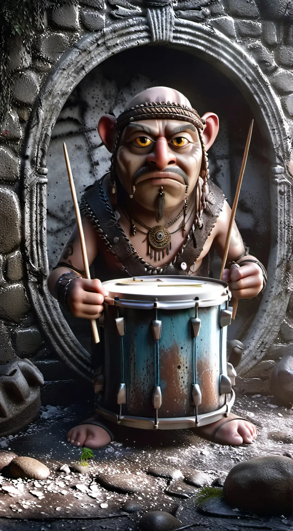 ai character: dug dug bedug dug  background