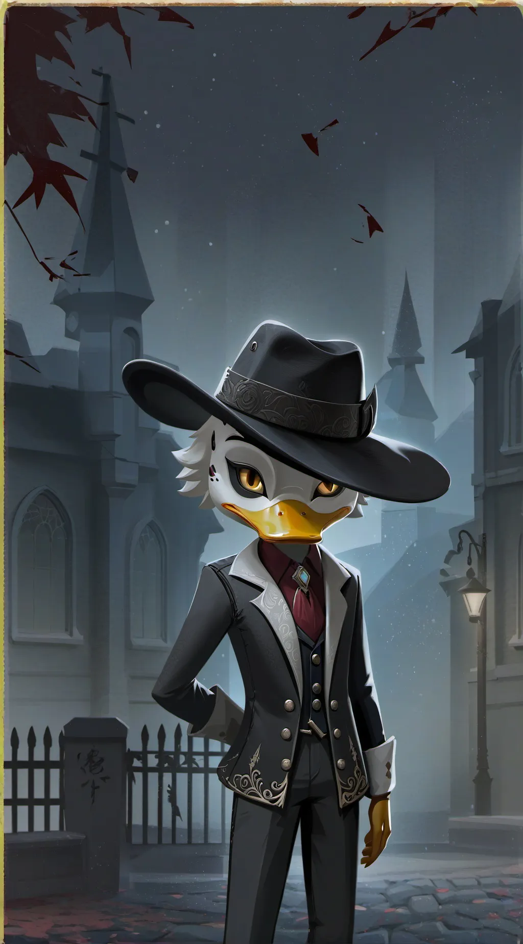 ai character: papera killer background