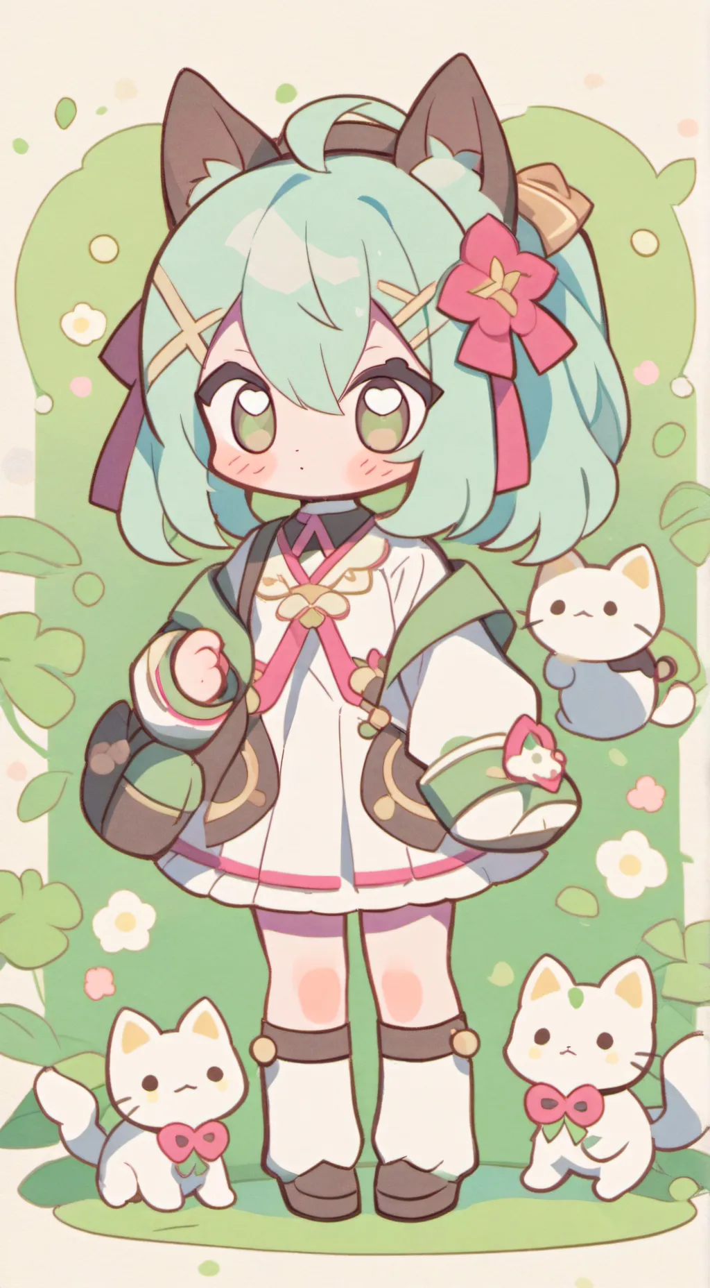 ai character: bebita conejita background