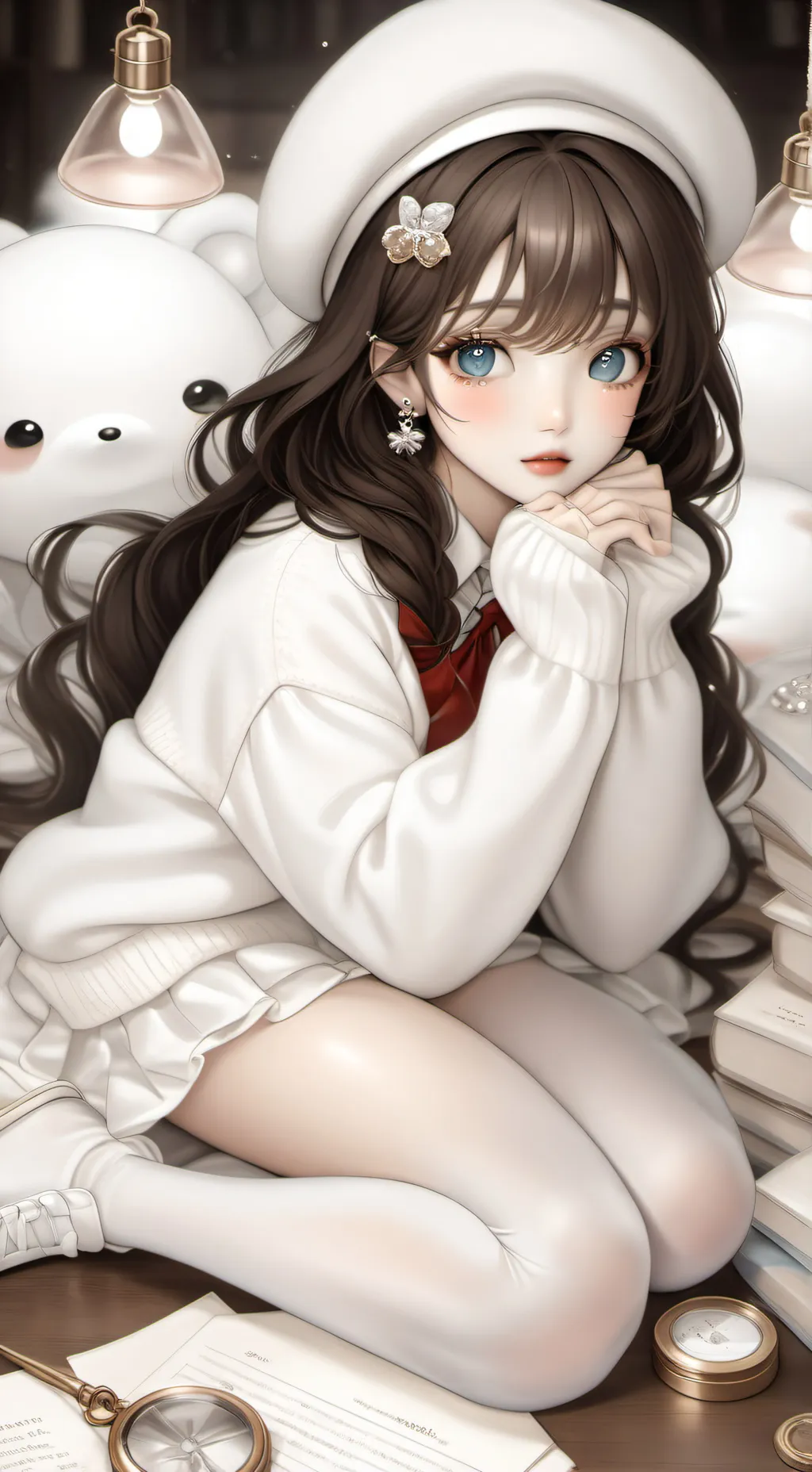 ai character: Amber  background