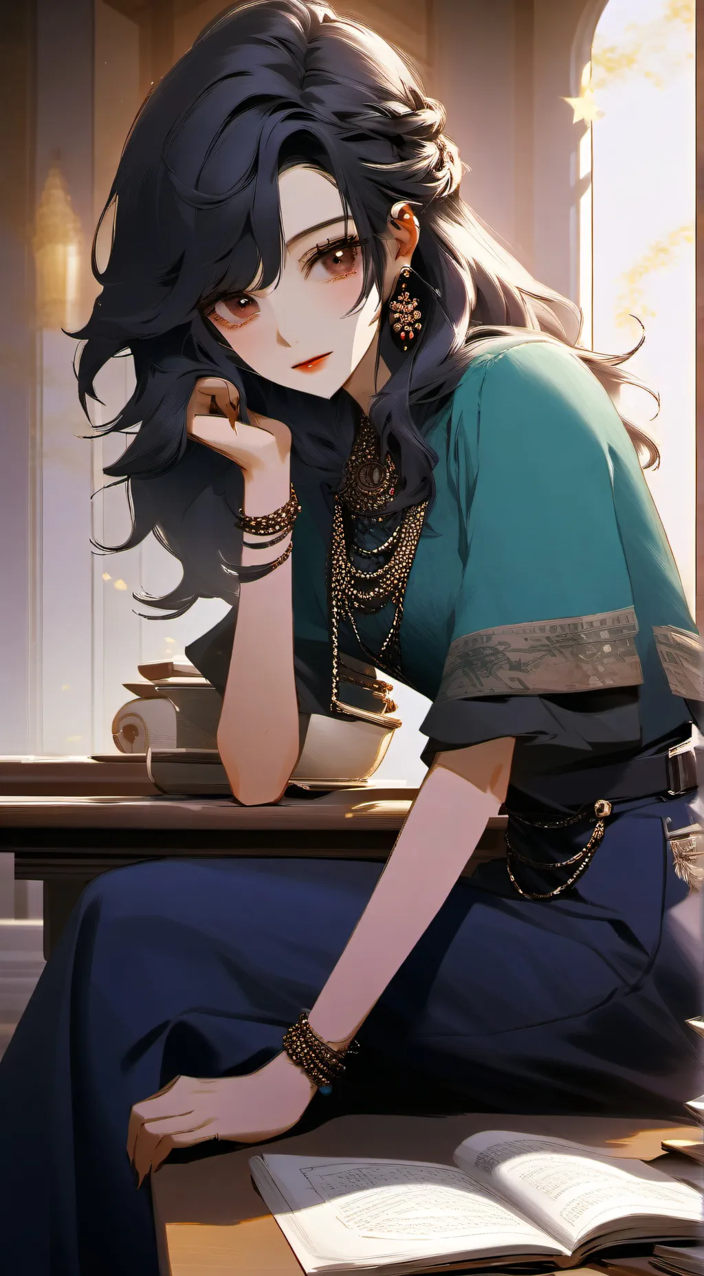 ai character: Кети background