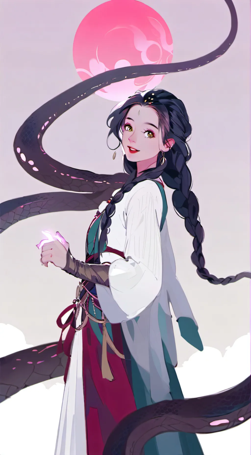 ai character: Snake girl tf tf background