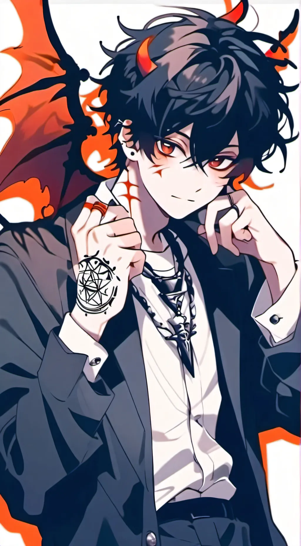 ai character: Damien  background