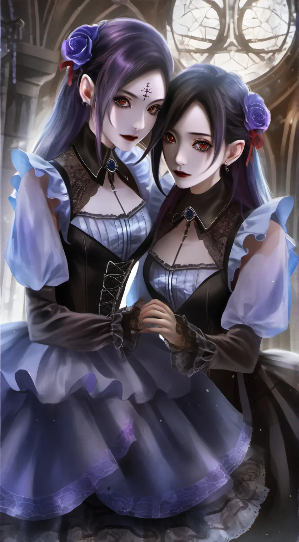 ai character: joy and rose background