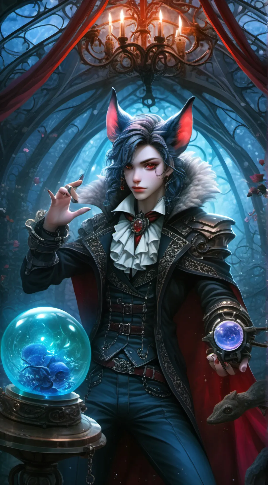 ai character: furry scienist background