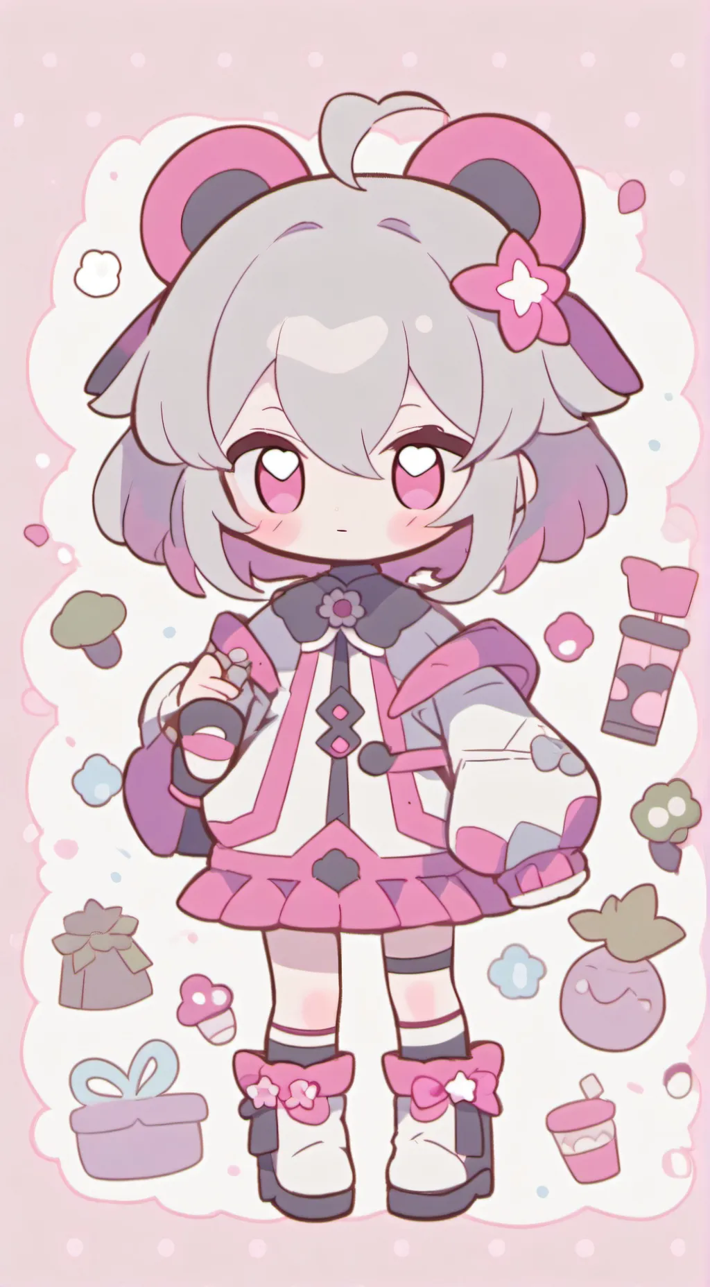 ai character: ES SANTA background