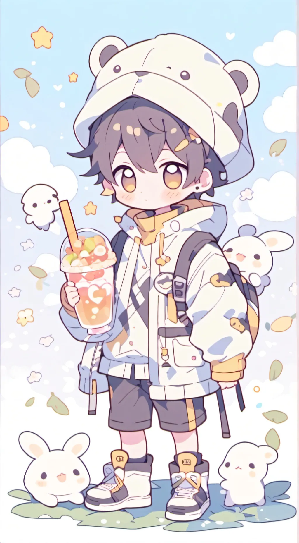 ai character: Mr Black  background