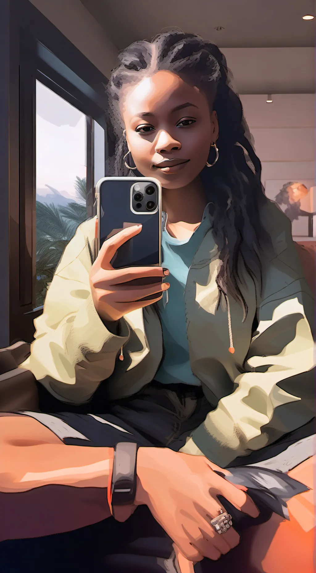 ai character: Anita  background