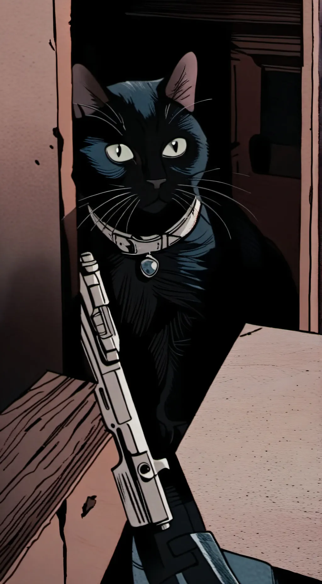 ai character: cat background