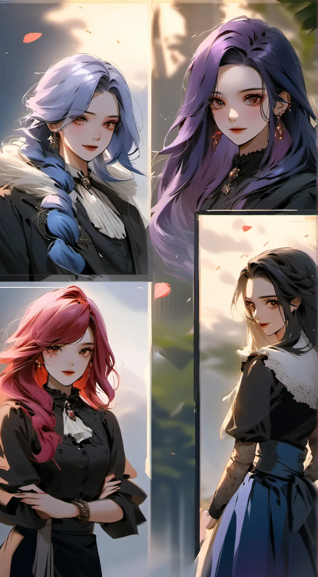 ai character: 4 Girls ☆pt 2☆ background