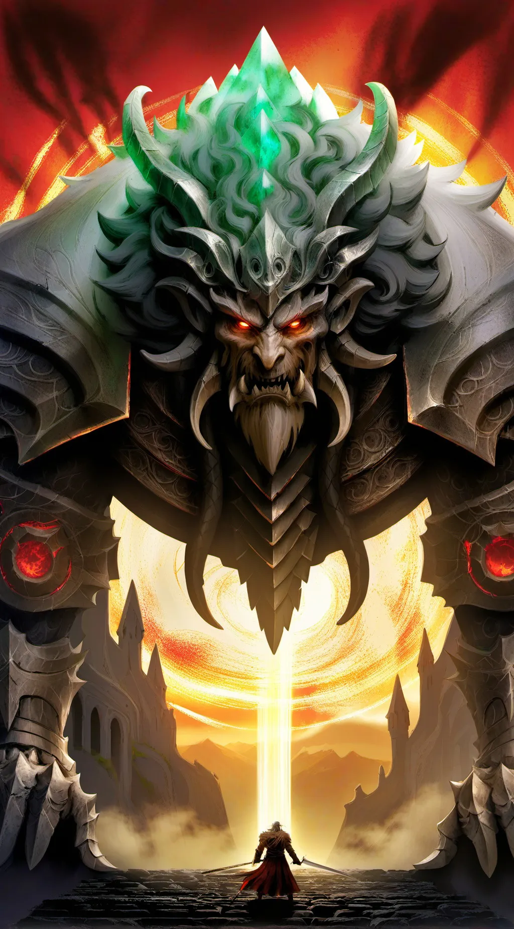 ai character: mha en dragon ball background