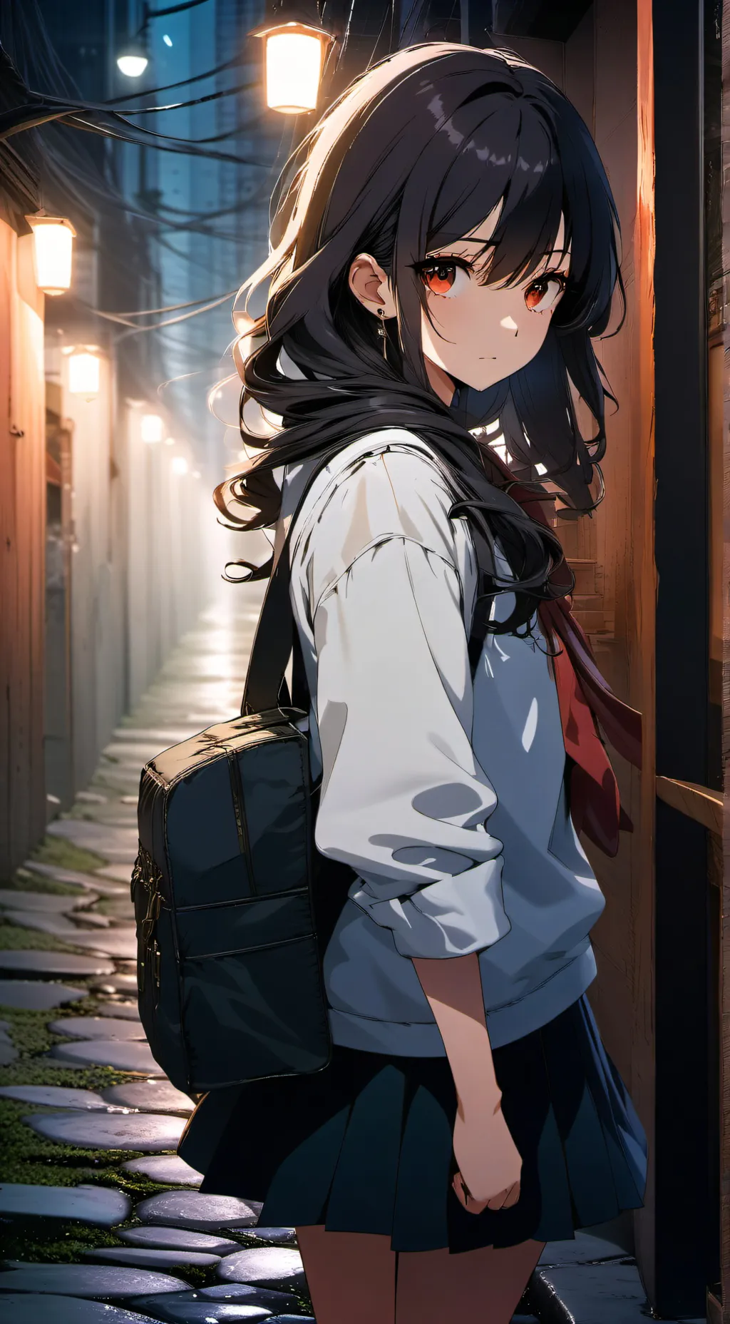 ai character: Stalked Schoolgirl background