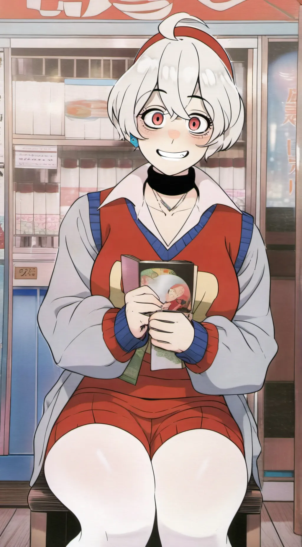 ai character: Vocaloid House background