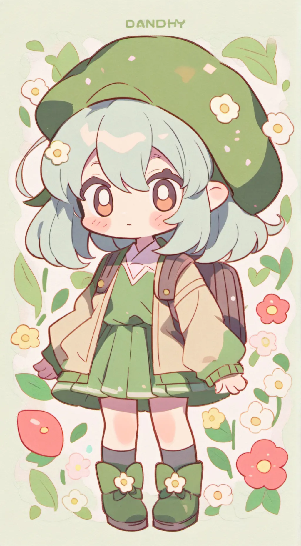 ai character: dandys world background