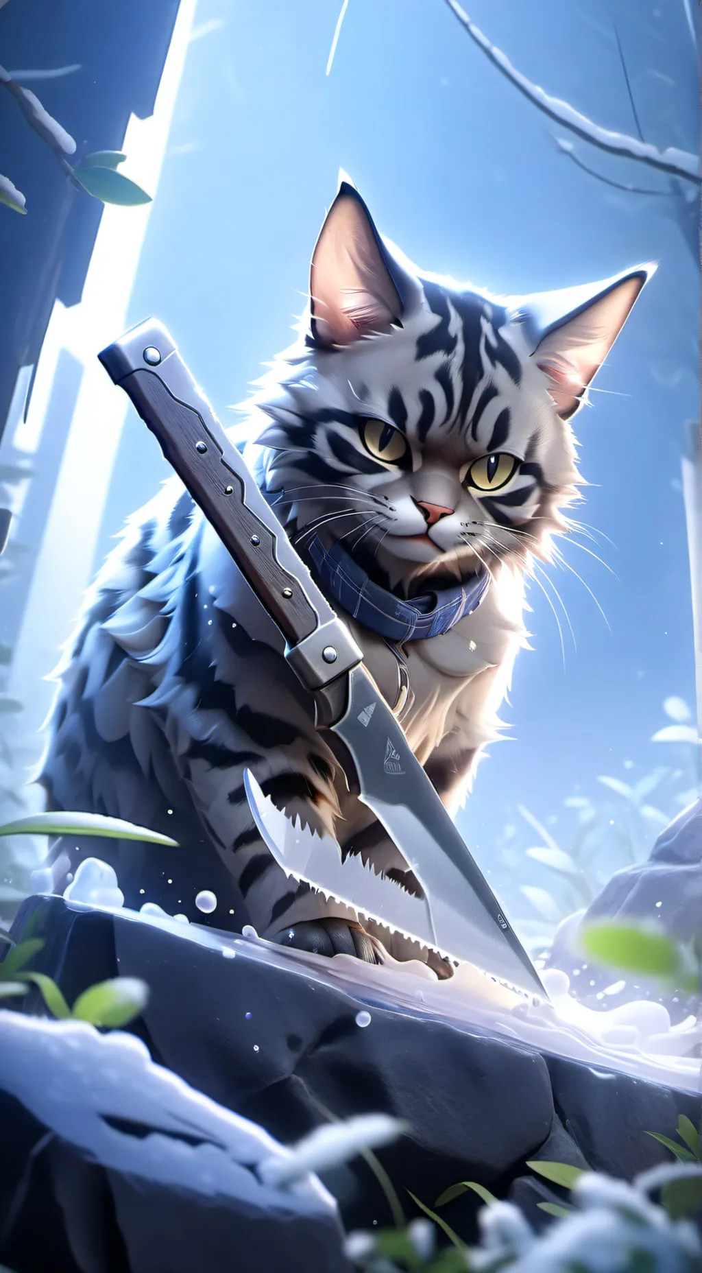 ai character: hack cat of death background