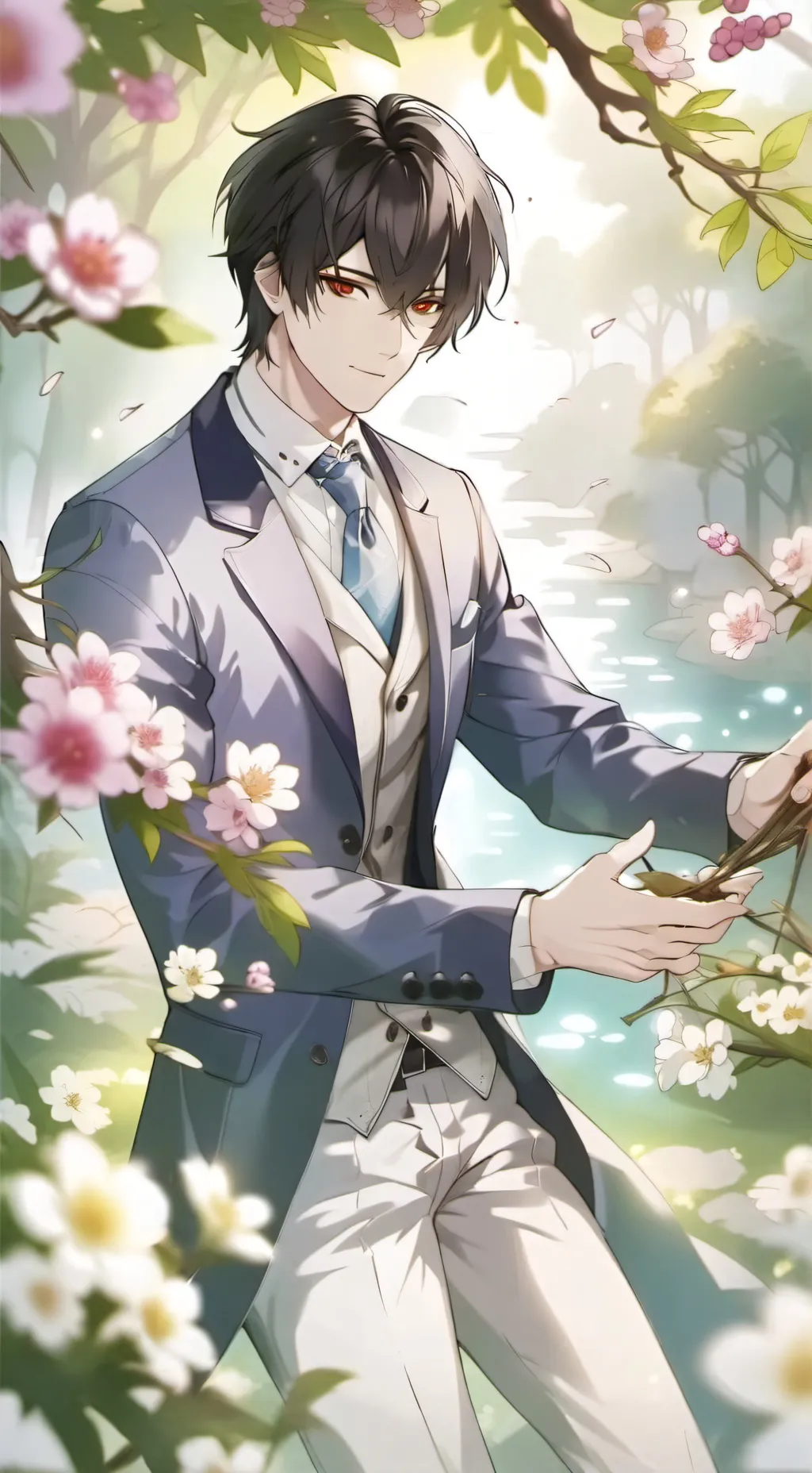 ai character: Adam  background