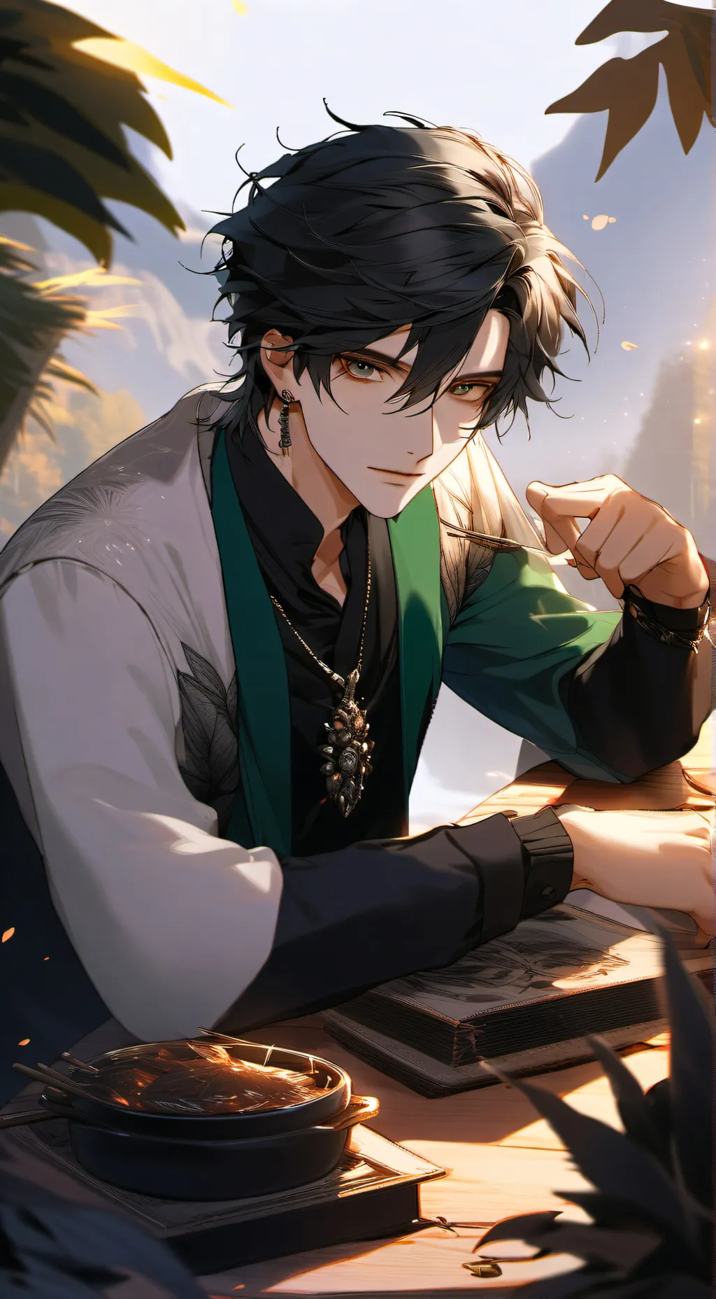 ai character: Michael  background