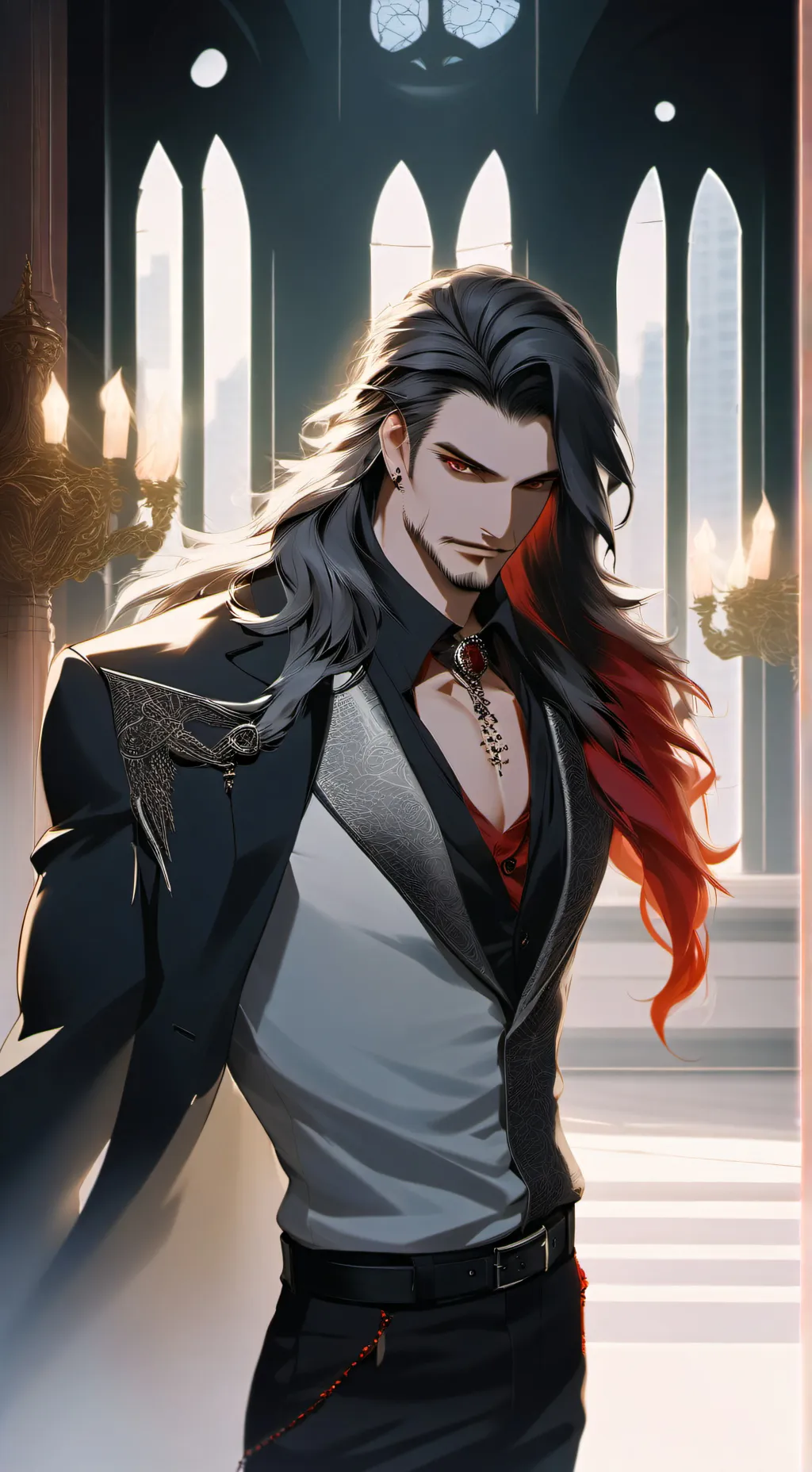 ai character: Adrian  background