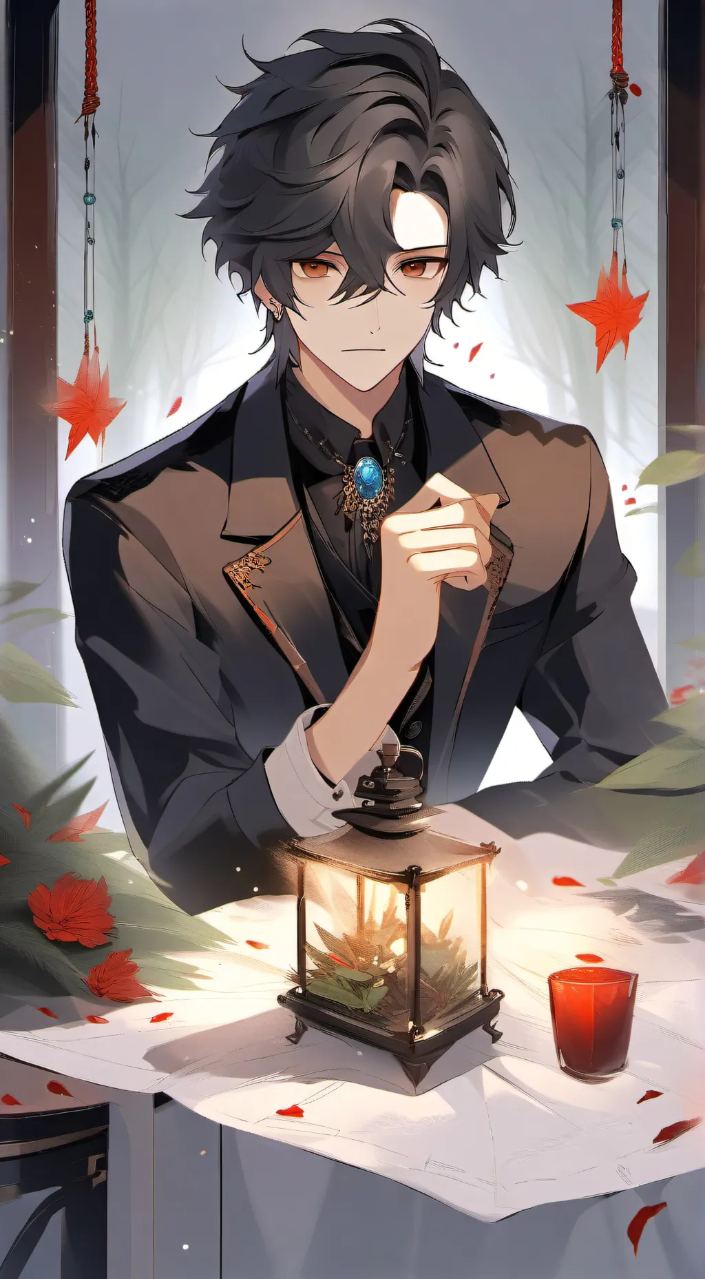 ai character: Valentino  background