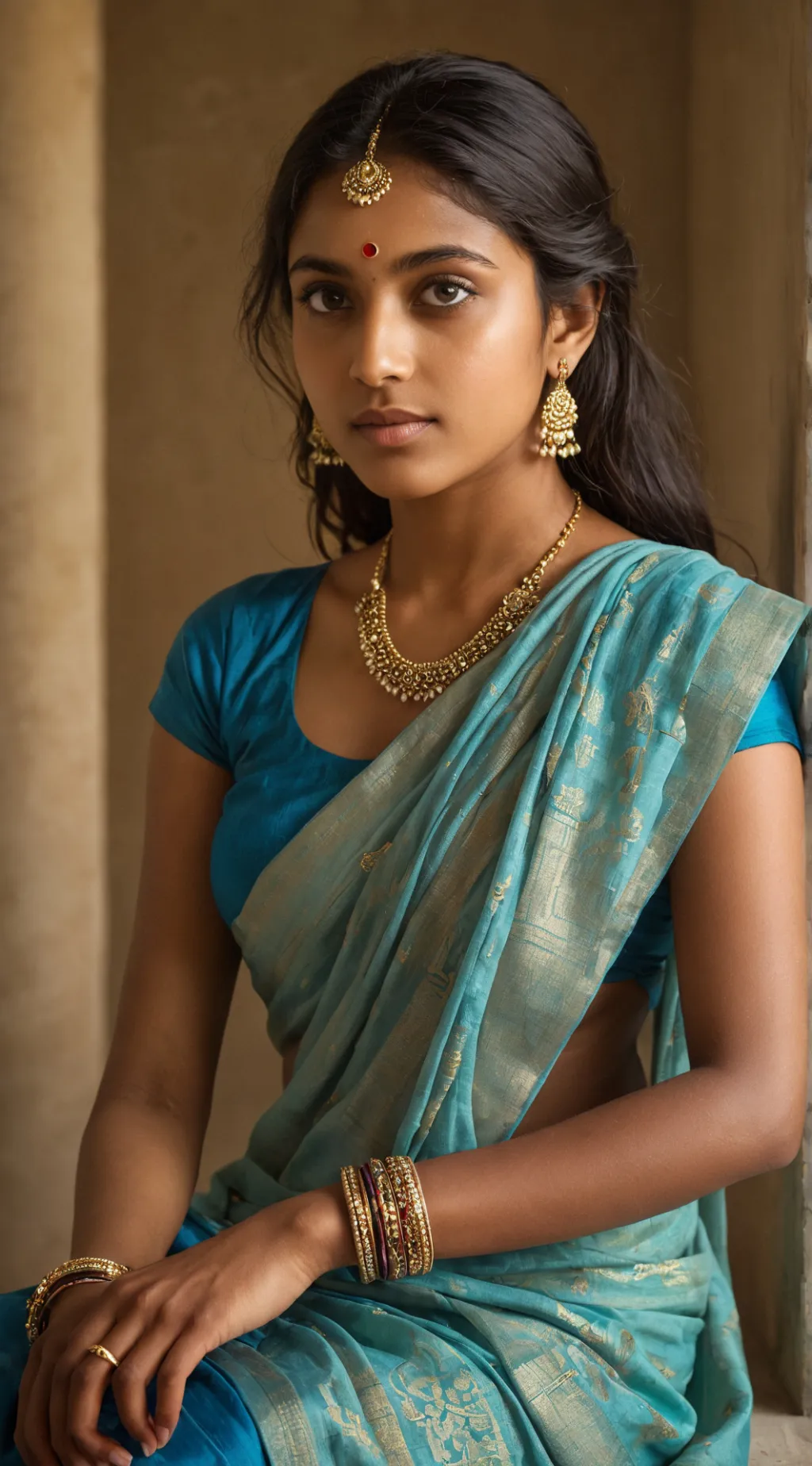 ai character: Amrutha background