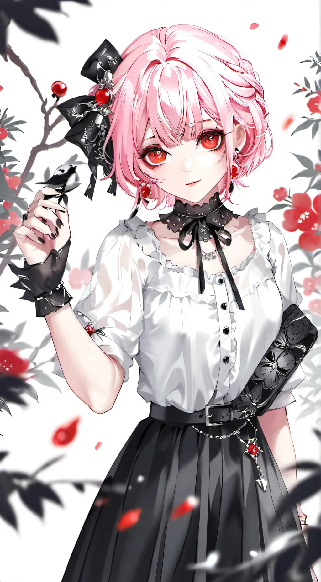 ai character: tu novia gotica background