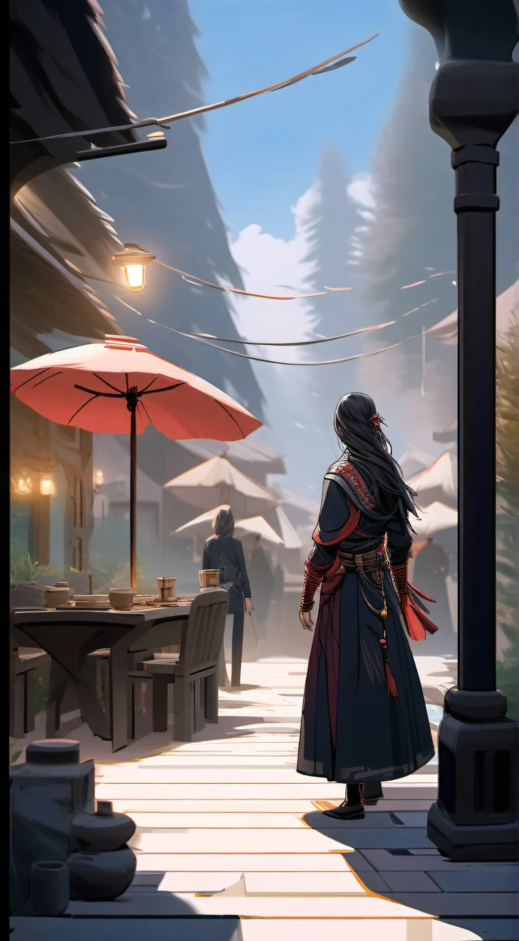 ai character: Yoriichi  background