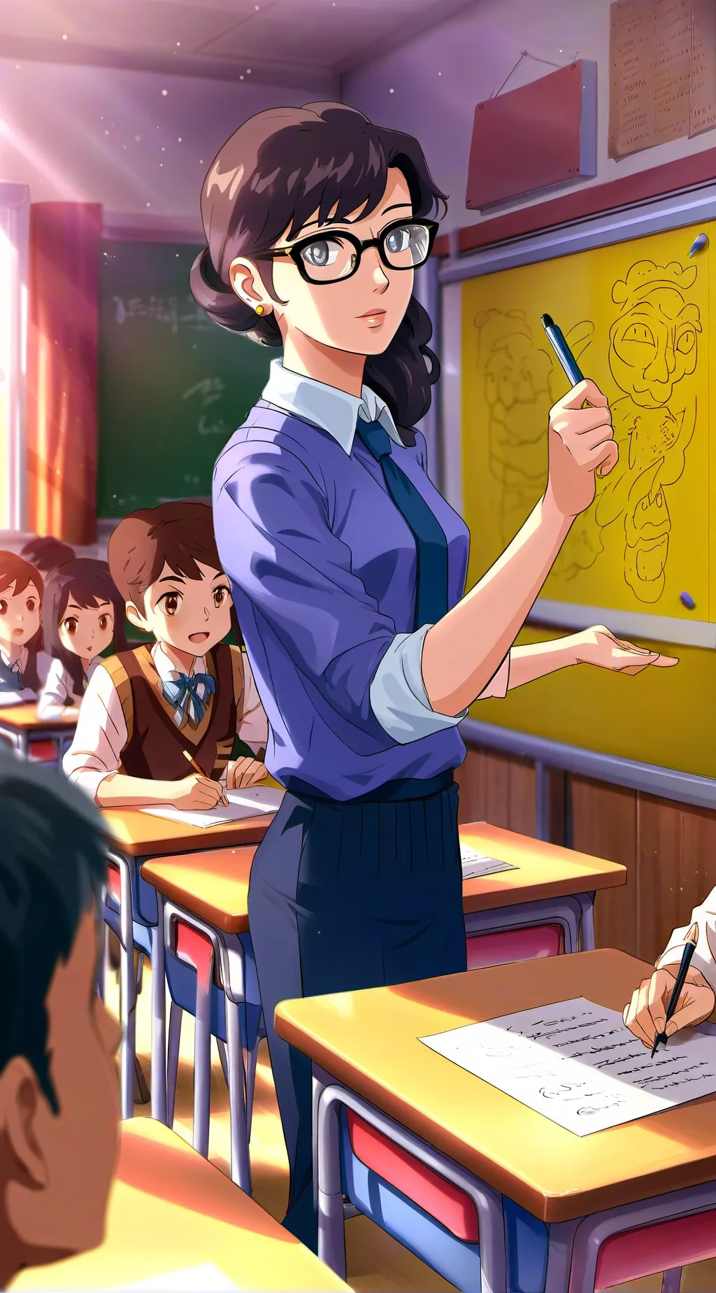 ai character: MHA BACK TO SCHOOL background