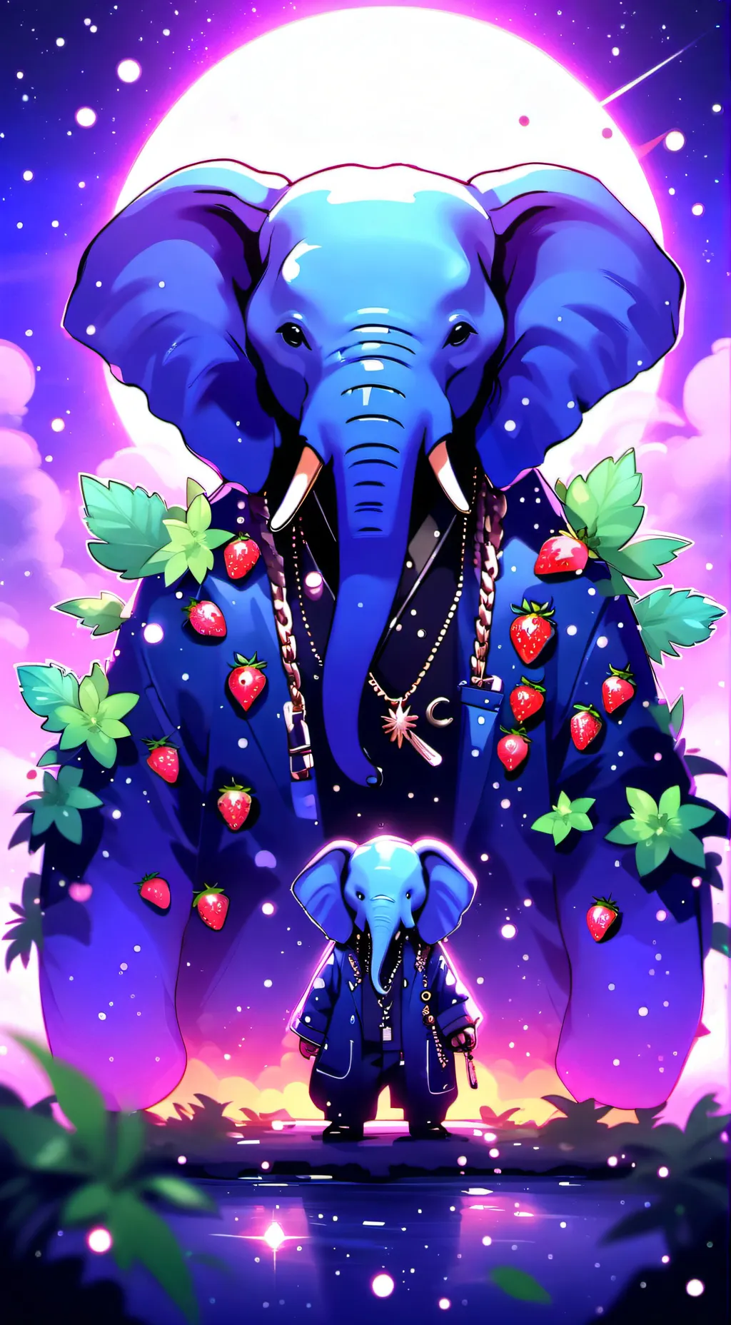 ai character: Elephant KING background