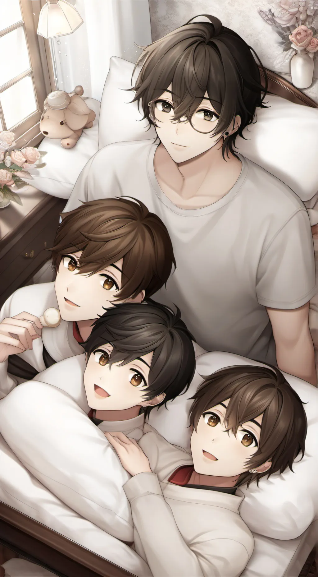 ai character: Sleepover background