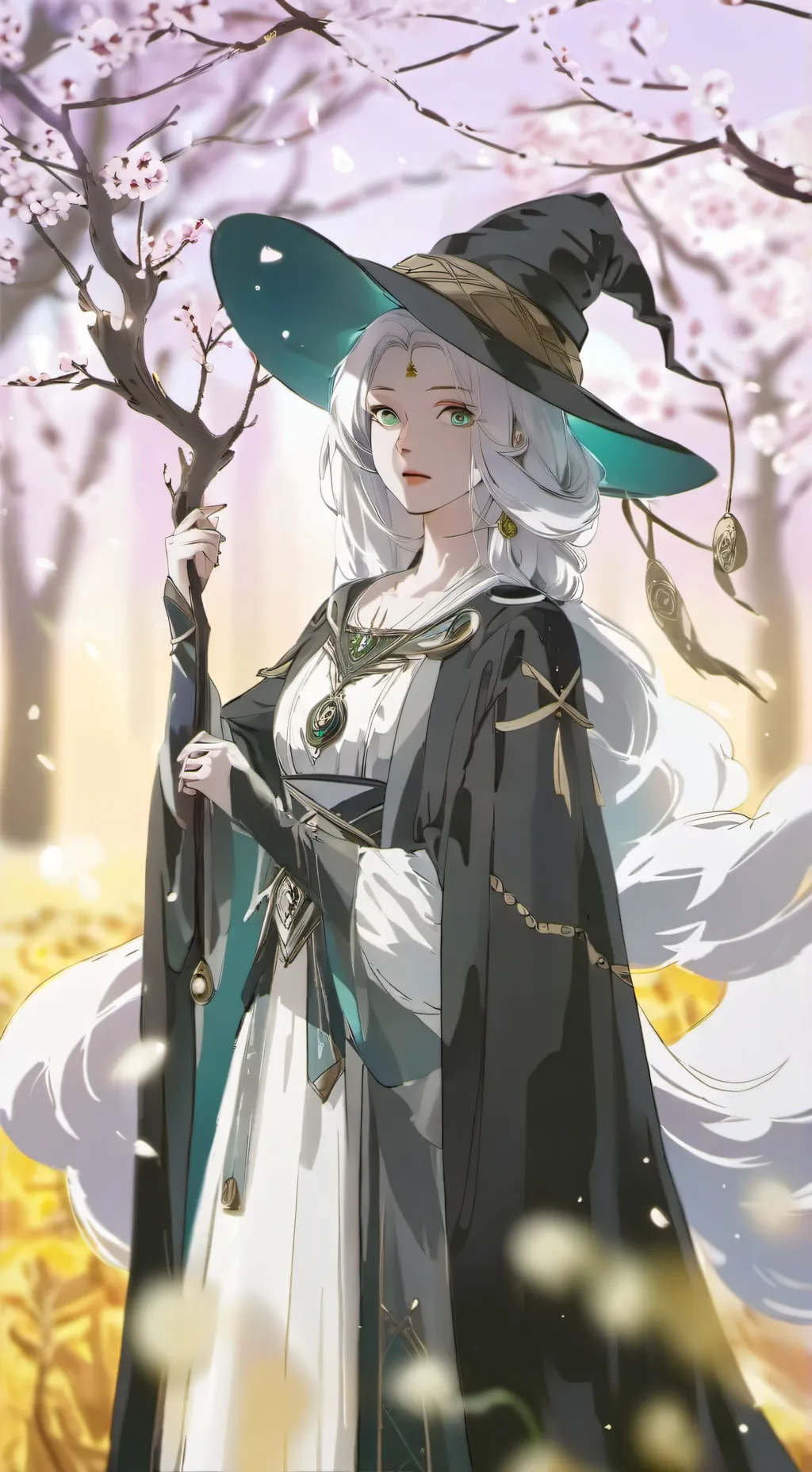 ai character: Strong mage monica background