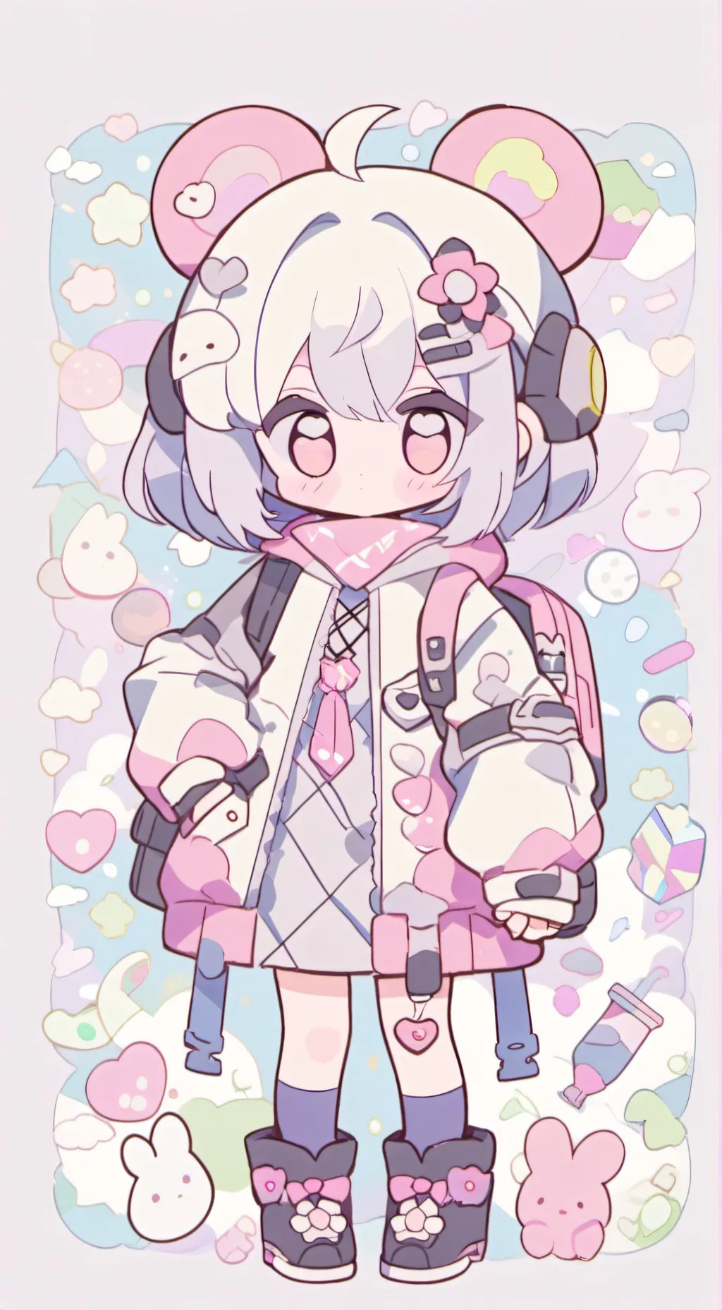 ai character: ♪ 💚  Мята 💚 ♪ background