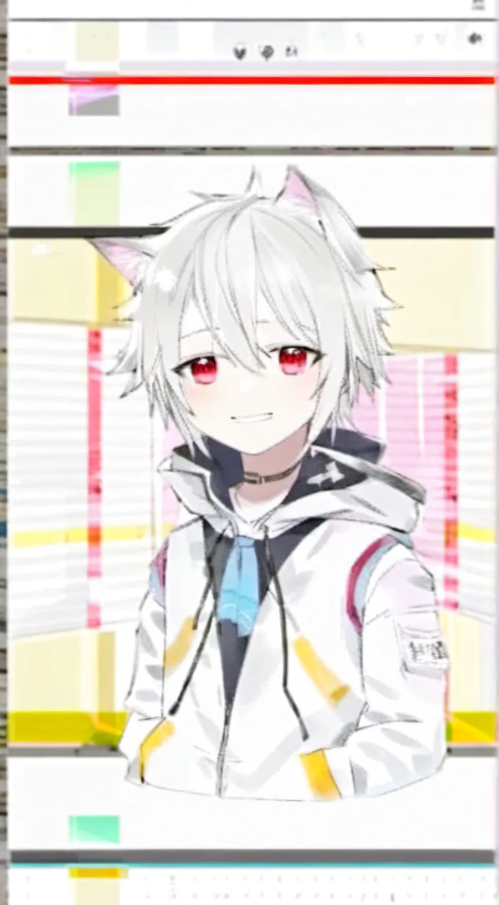 ai character: mafumafu Neko  background